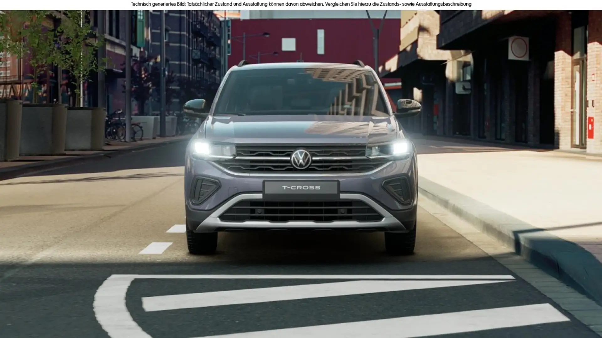 Volkswagen T-Cross 1.0 TSI DSG Goal LED Navi AHK PDC Klima Grau - 2