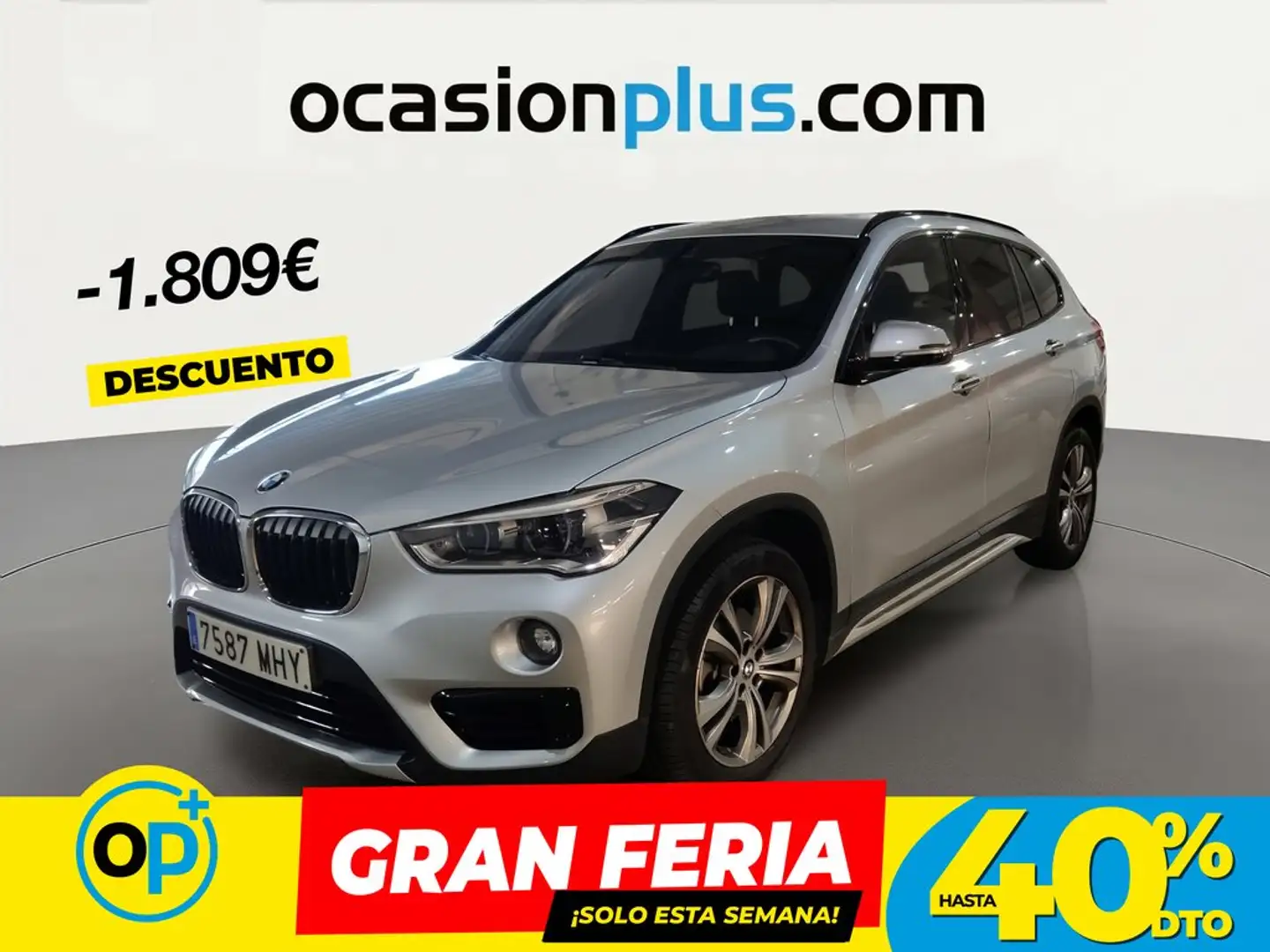 BMW X1 sDrive 18iA Gris - 1