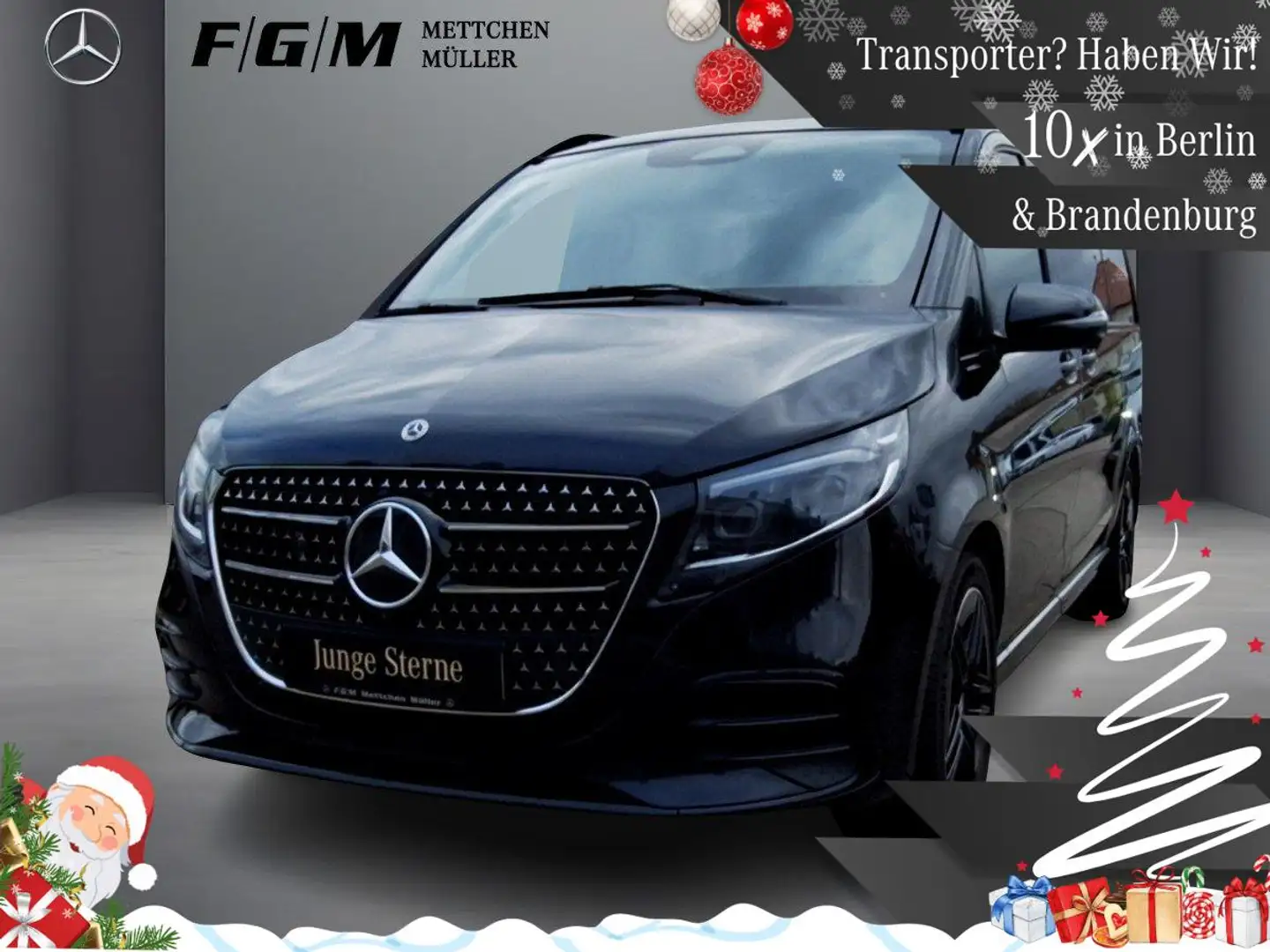 Mercedes-Benz V 300 d Avantgarde lang Burm|MBeam|S-Dach|TWA Negro - 1