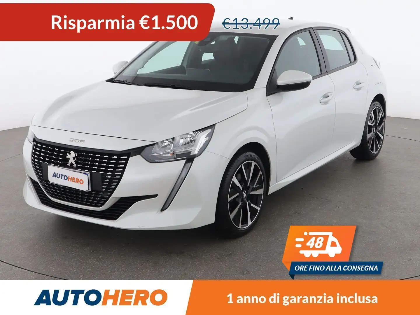 Peugeot 208 1.2 PureTech Allure 101 CV Bianco - 1