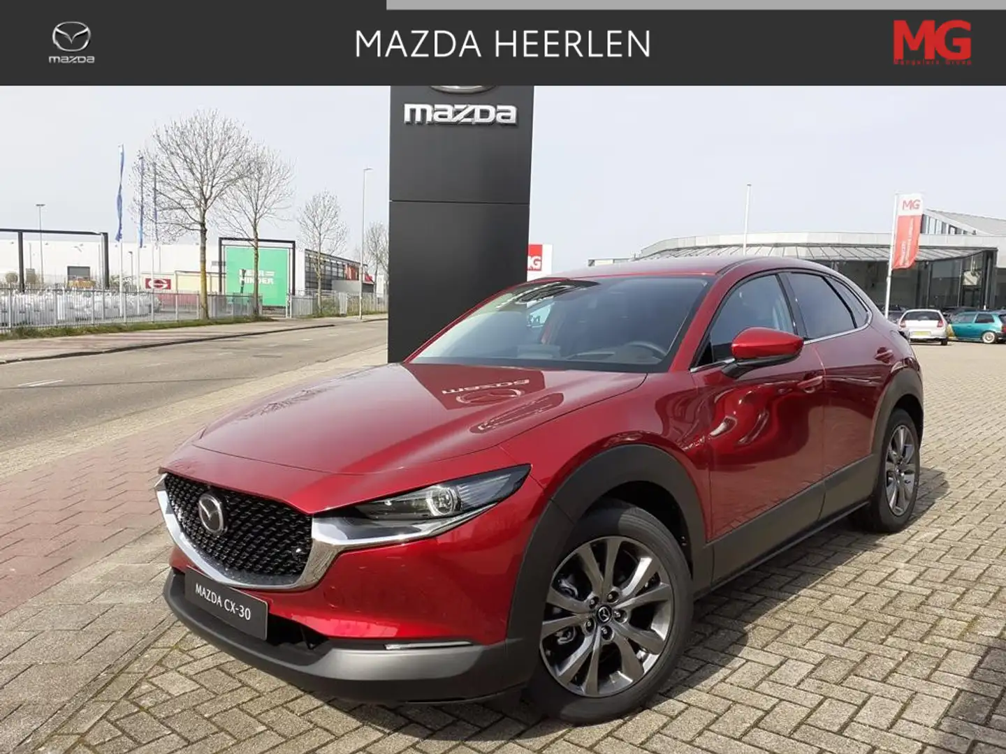 Mazda CX-30 e-SkyActiv-X M Hybrid Exclusive-line Mengelers Act Rood - 1