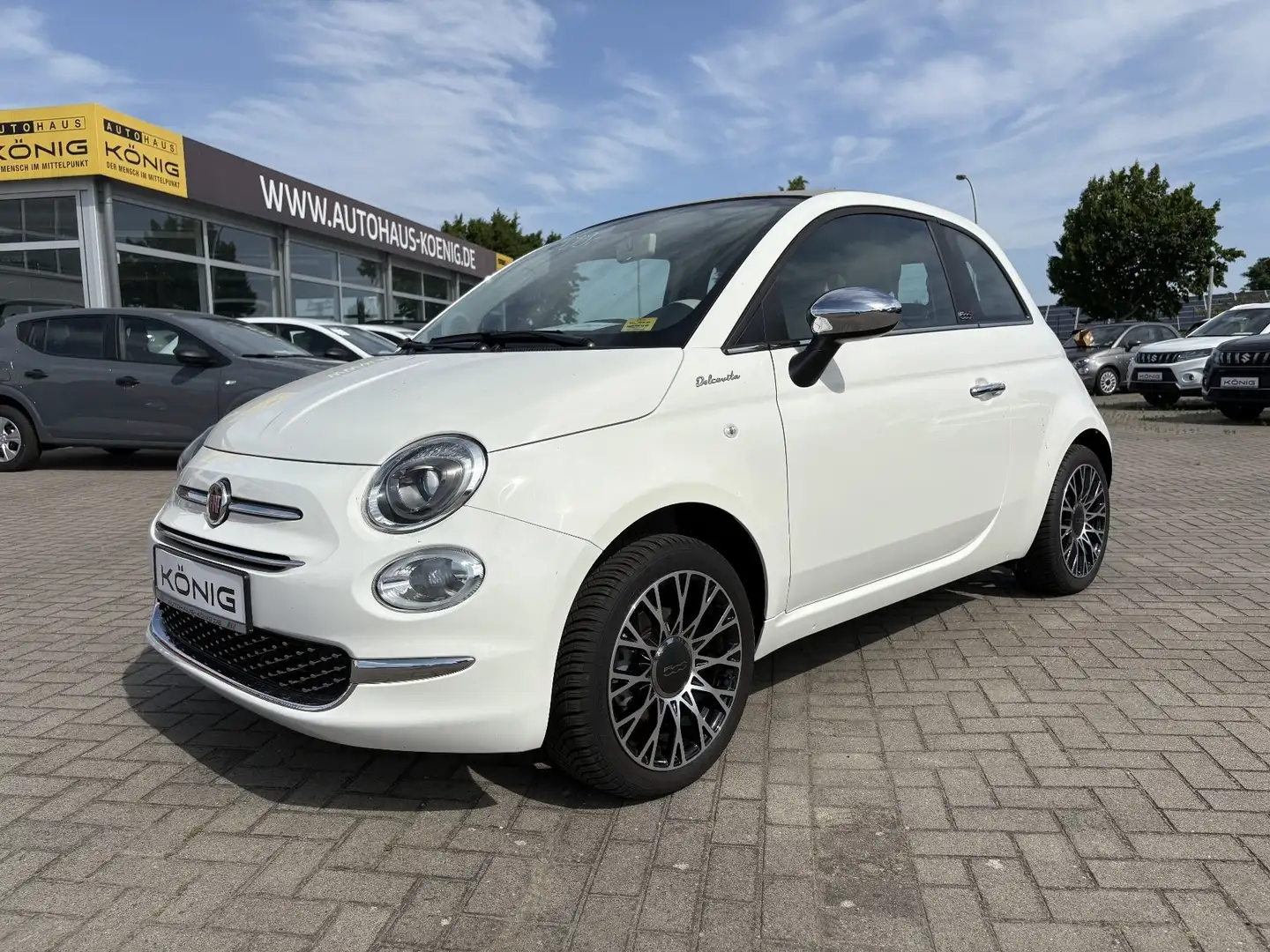 Fiat 500C Klimaauto., Apple u. Android Auto Dolcevita Blanc - 1