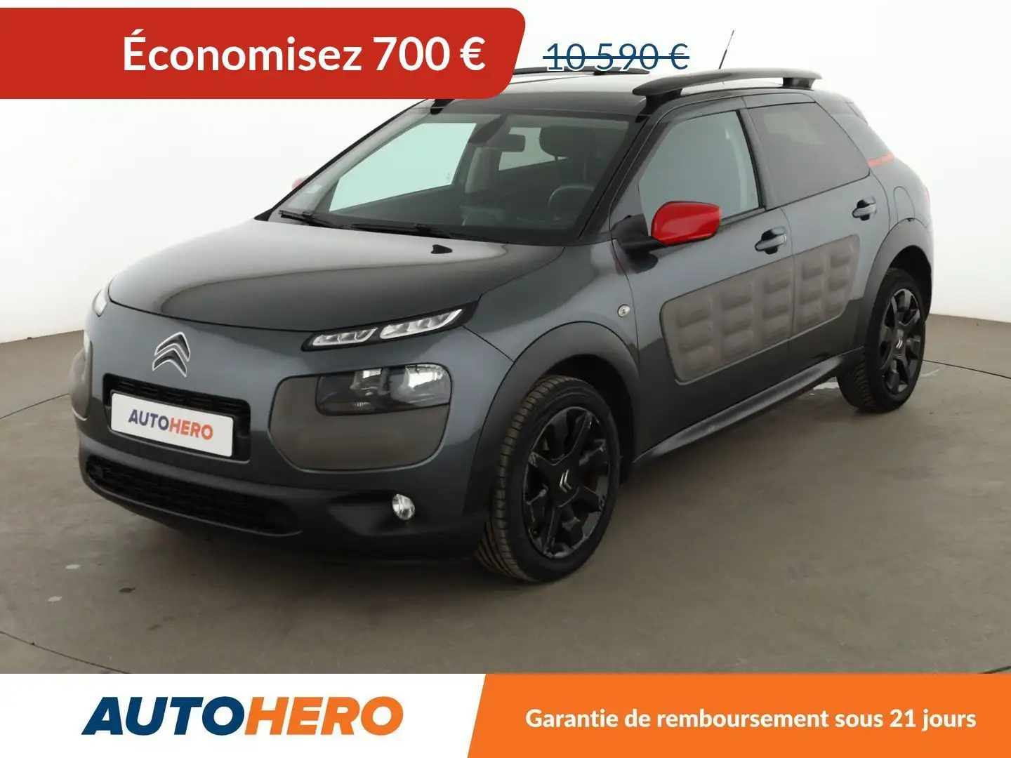 Citroen C4 Cactus 1.6 Blue-HDi Shine Edition Gris - 1