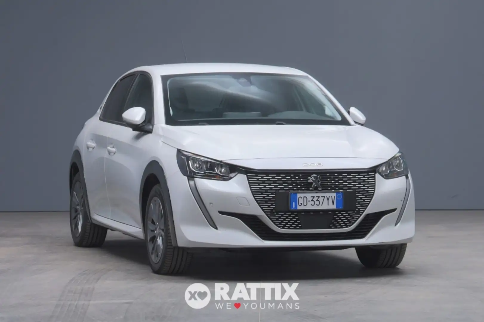 Peugeot e-208 motore elettrico 100kW Allure Bianco - 1