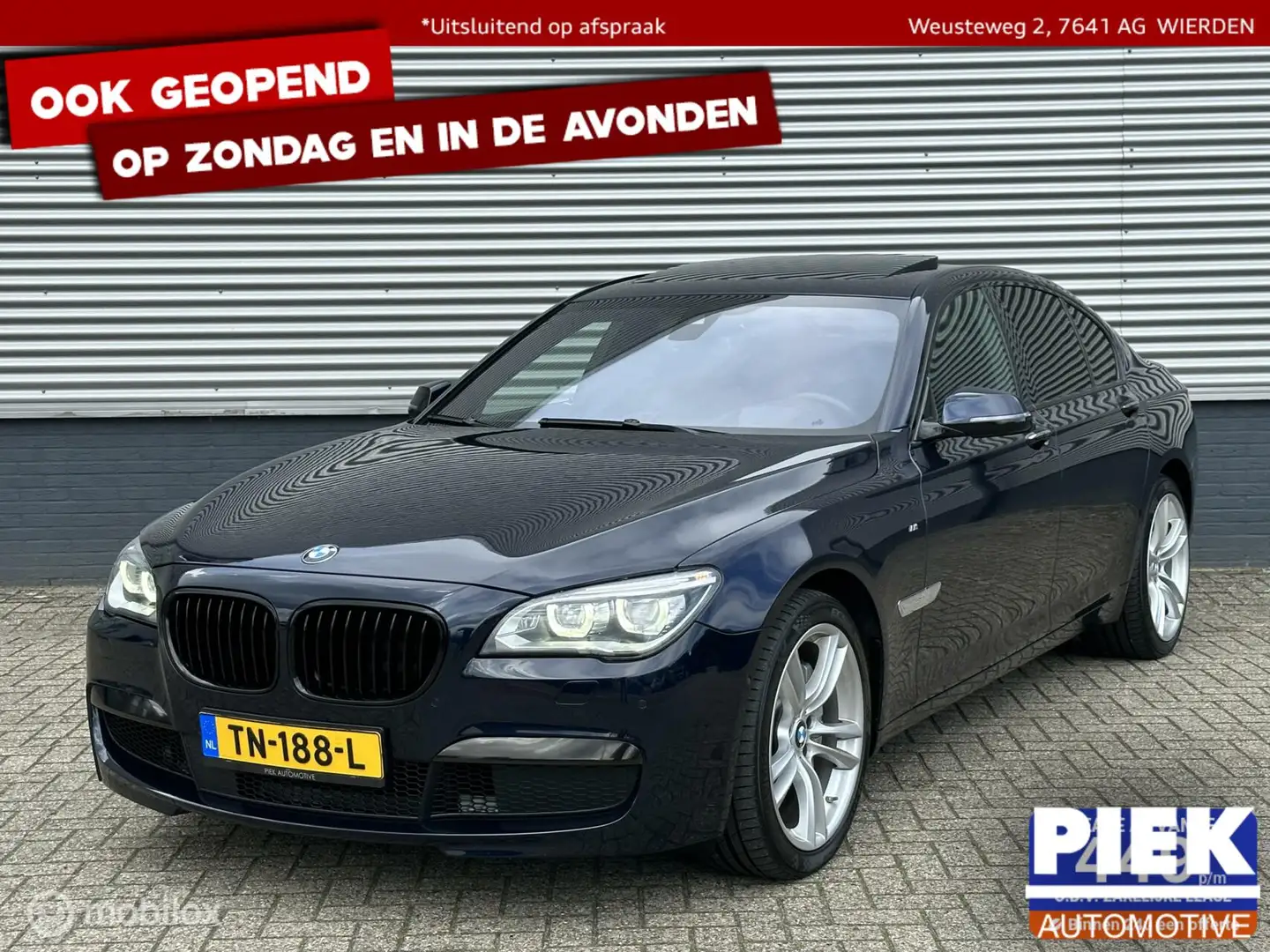 BMW 750 7-serie 750d xDrive Individual Edition M-PAKKET Bleu - 1