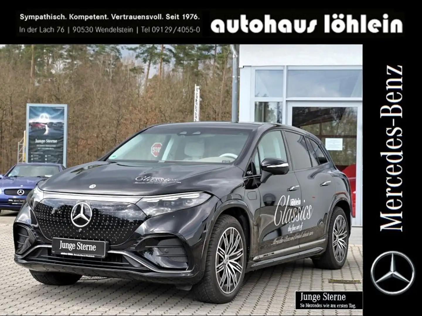 Mercedes-Benz EQS SUV EQS 450+ SUV AMG+HYPERSCREEN+BURMESTER3D+AIR+FAH Noir - 1