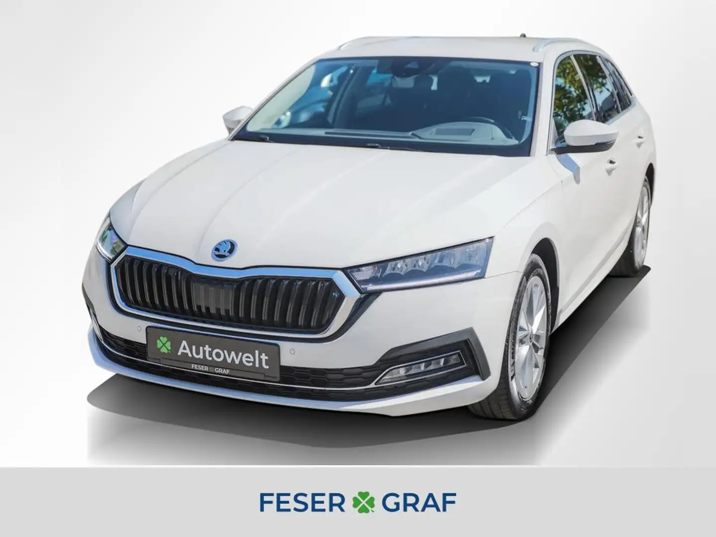 Skoda Octavia Combi 2.0 TDI Style ACC AHK Navi Sitzh. Weiß - 1