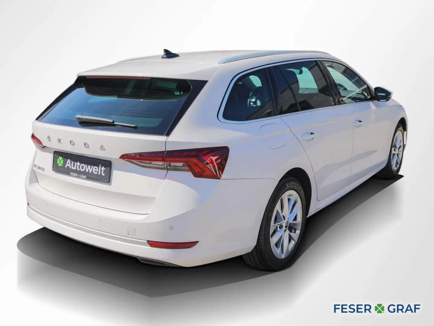 Skoda Octavia Combi 2.0 TDI Style ACC AHK Navi Sitzh. Bianco - 2