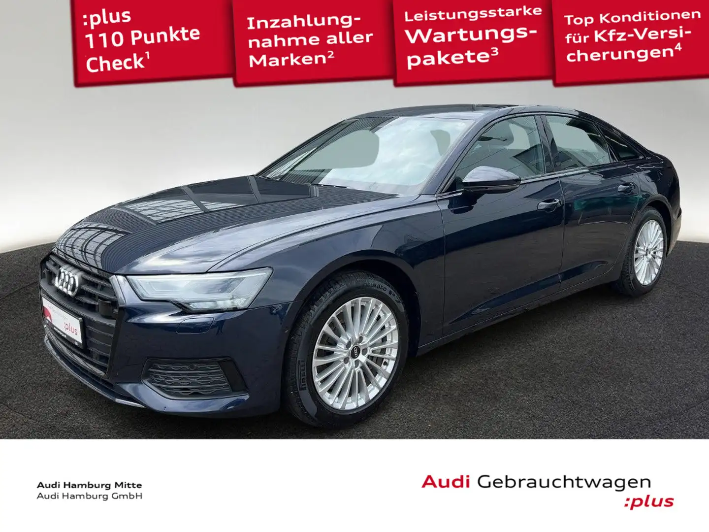Audi A6 50 TFSI e design quattro S tronic Kamera Sitz Blau - 1