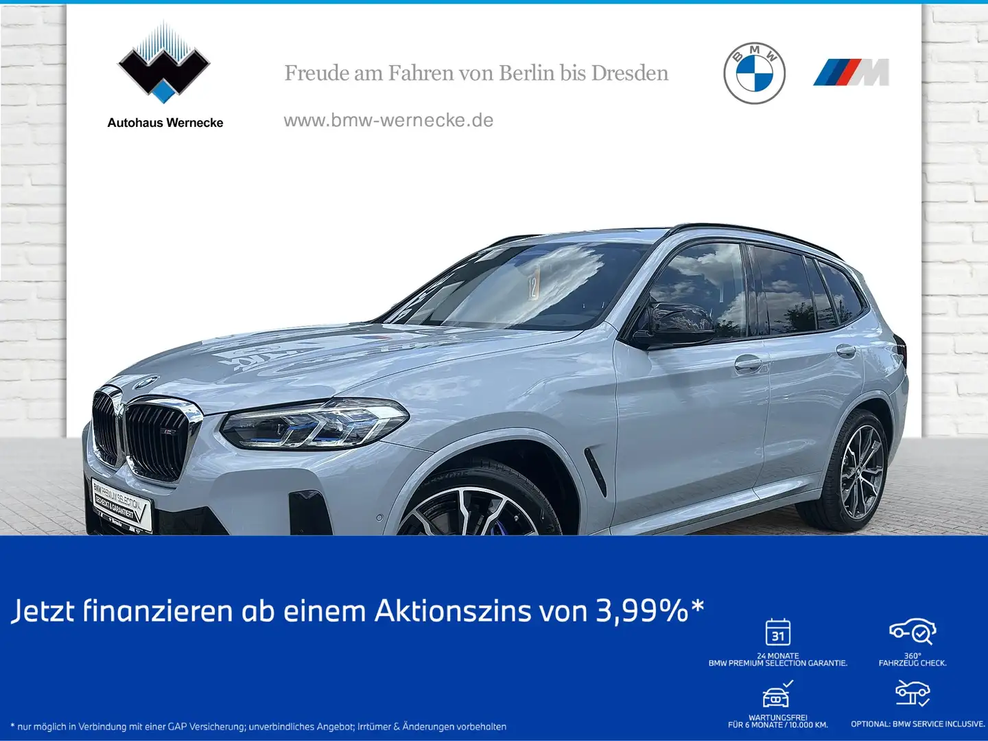BMW X3 M 40i ZA Head-Up HiFi DAB WLAN Pano.Dach Shz Grau - 1