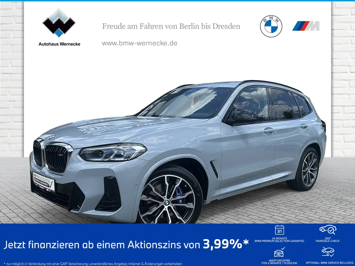 BMW X3 M 40i ZA Head-Up HiFi DAB WLAN Pano.Dach Shz Grau - 1