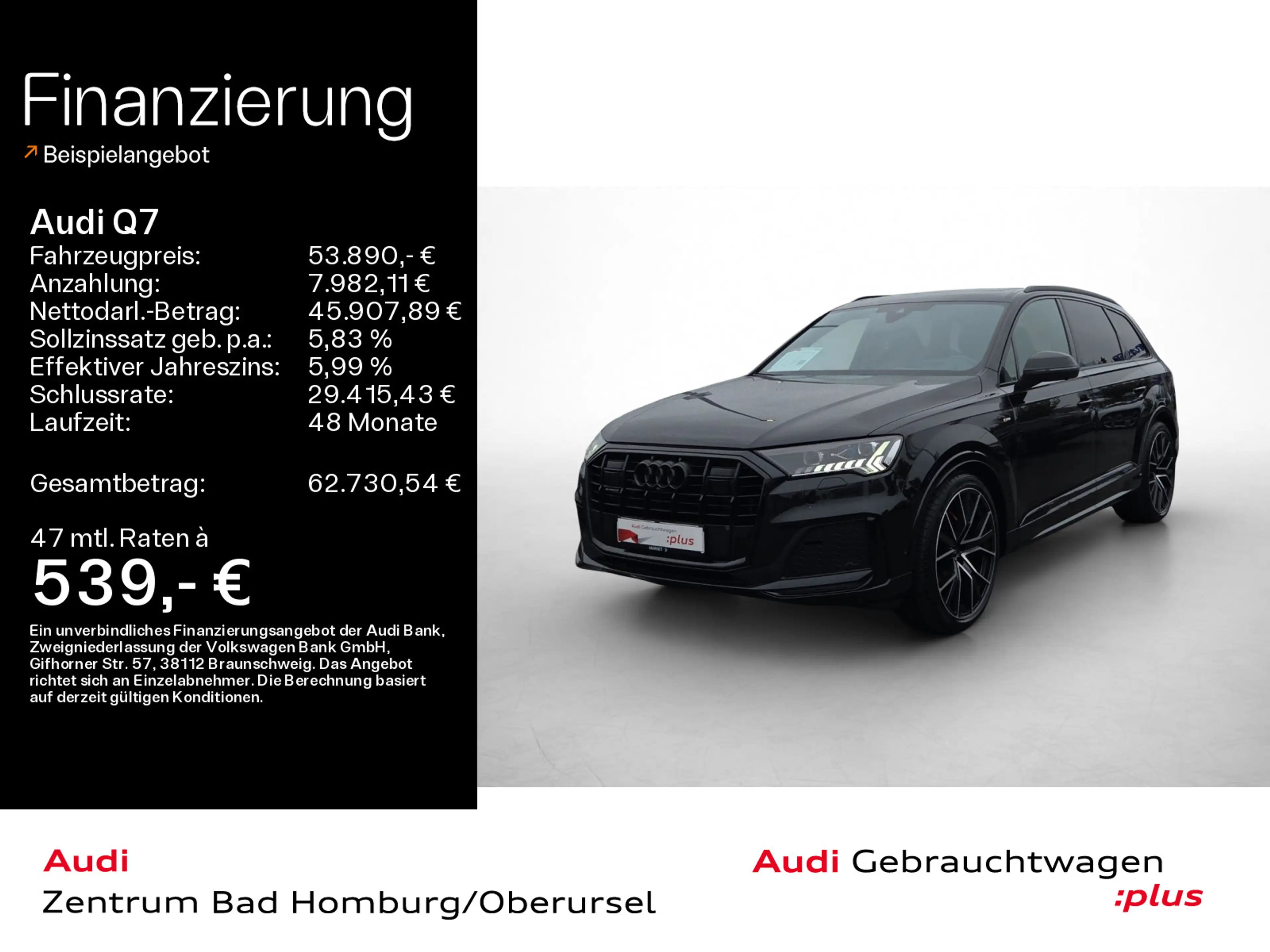 Audi Q7 S line 50 TDI QUATTRO competition plus Matrix
