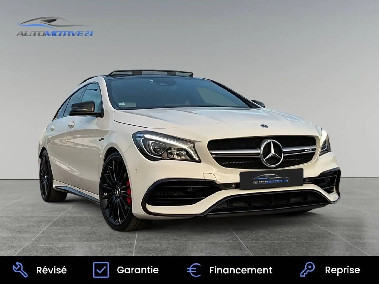 Mercedes-Benz CLA 45 AMG I (C117) 45 AMG 381ch 4Matic Speedshift DCT | Harman Kardon | Caméra de Recul Blanc - 2