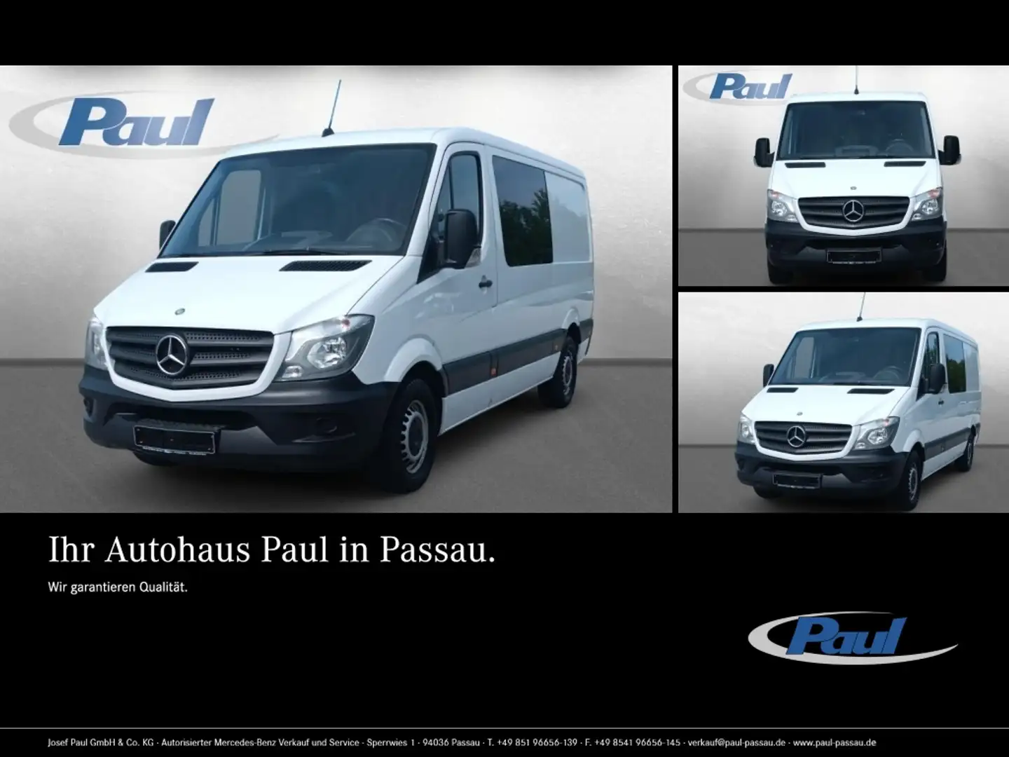 Mercedes-Benz Sprinter 313 CDI Mixto Klima+AHK+5-Sitze Wit - 1