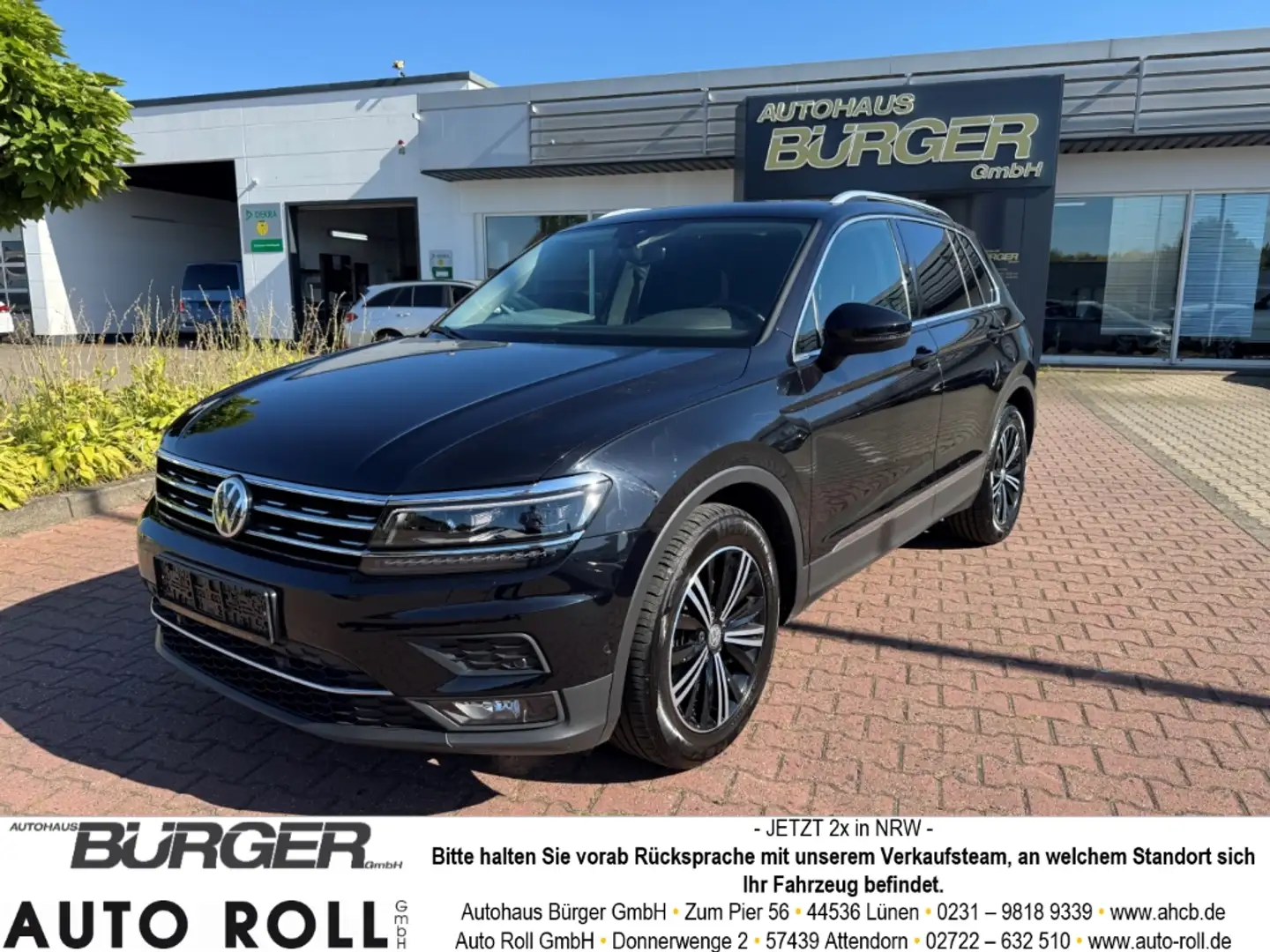 Volkswagen Tiguan Comfortline 1.4 TSI Navi Pano ACC SitzHZG el.Heckk Schwarz - 2