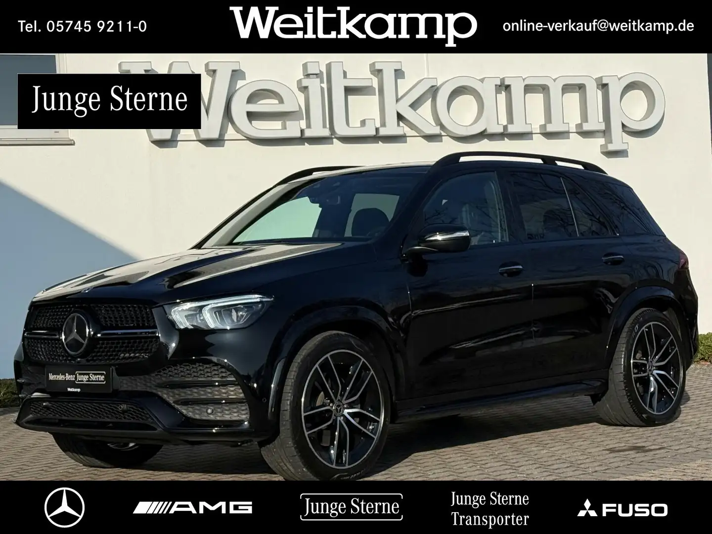 Mercedes-Benz GLE 580 GLE 580 4M AMG+AHK+Panorama+360°+Standh.+Massage Schwarz - 1