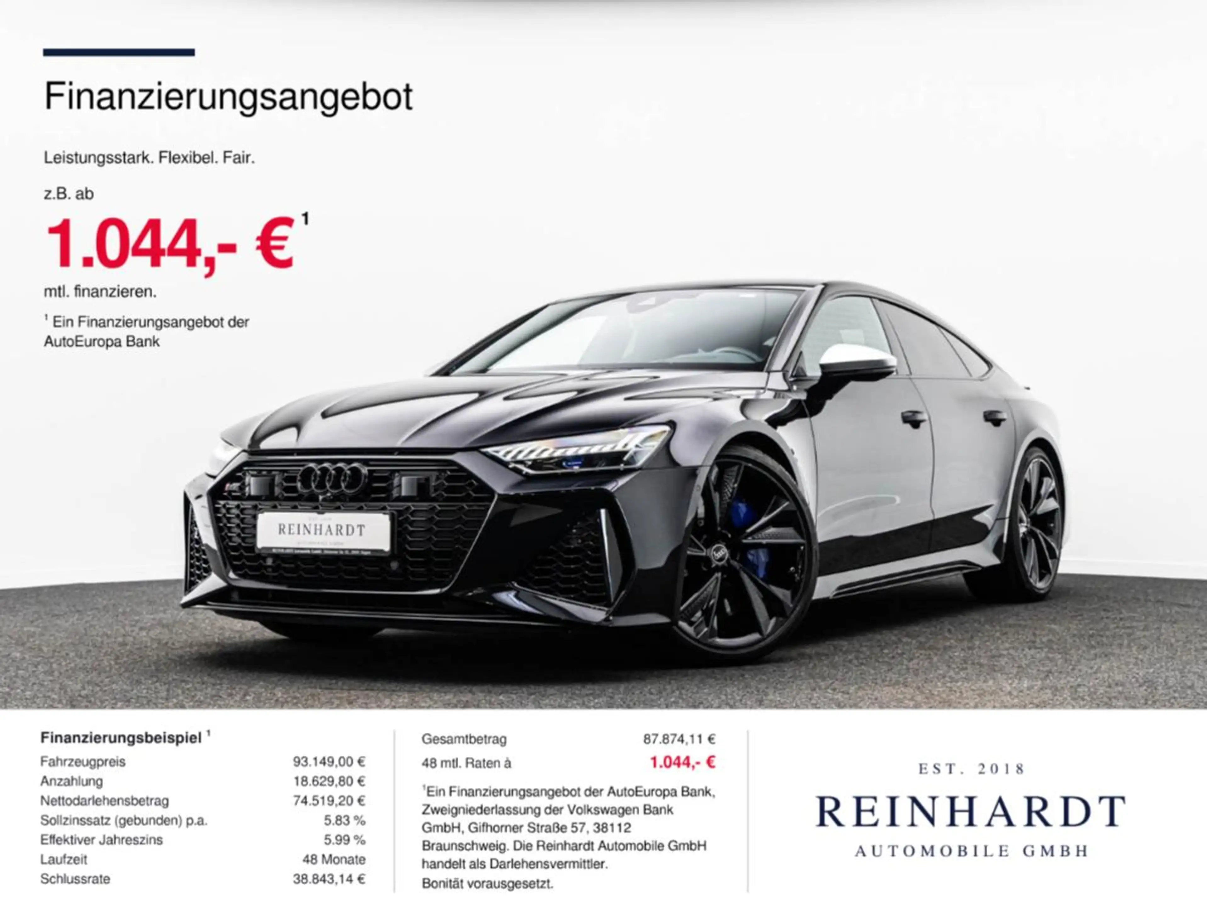 Audi RS7 SPORTBACK BLACK/22Z/LASER/ACC/RS-AGA/KERAMIK