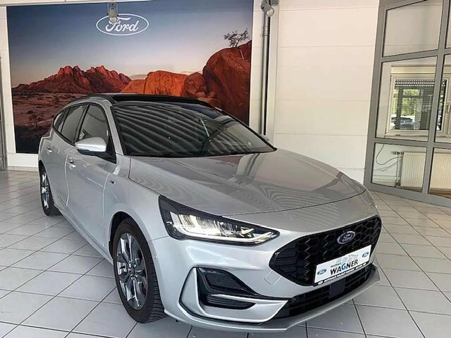 Ford Focus Turnier 1.0 ST-LINE X/PANO-D/ACC/TWA/RFK Argent - 1