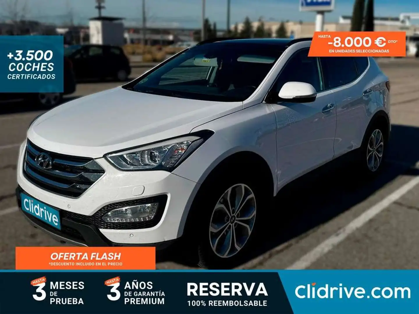 Hyundai SANTA FE 2.2CRDi 4x4 Style 7s Aut. Blanc - 1