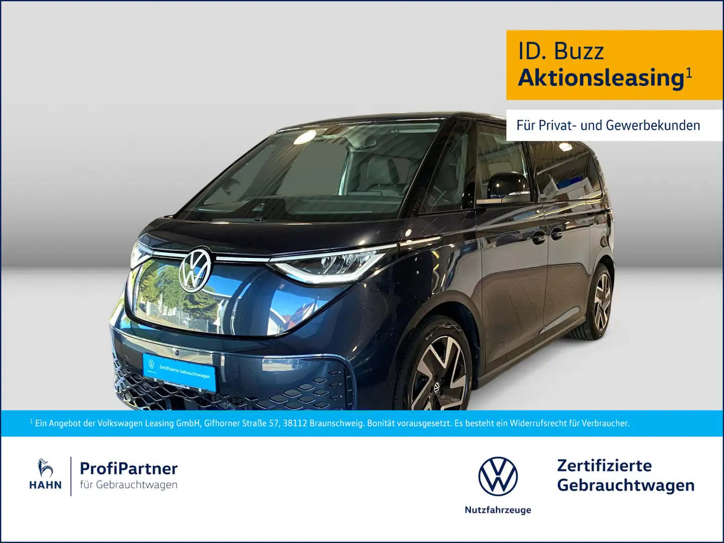 Volkswagen ID. Buzz ID.BUZZ PRO 150kW ACC NAVI AREA VIEW Kék - 1