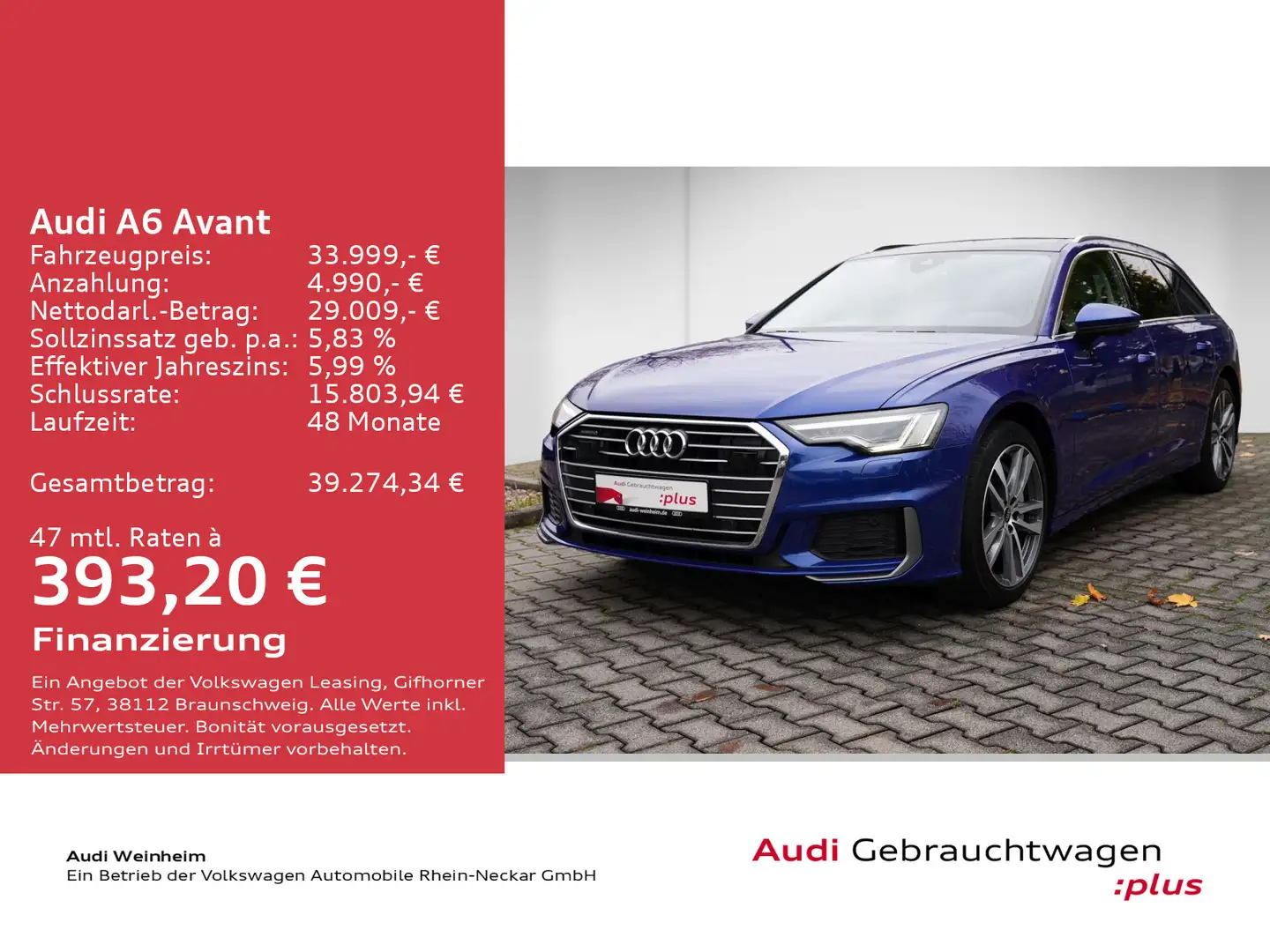 Audi A6 50 TFSIe S-Line Matrix-LED Head Up uvm Blau - 2