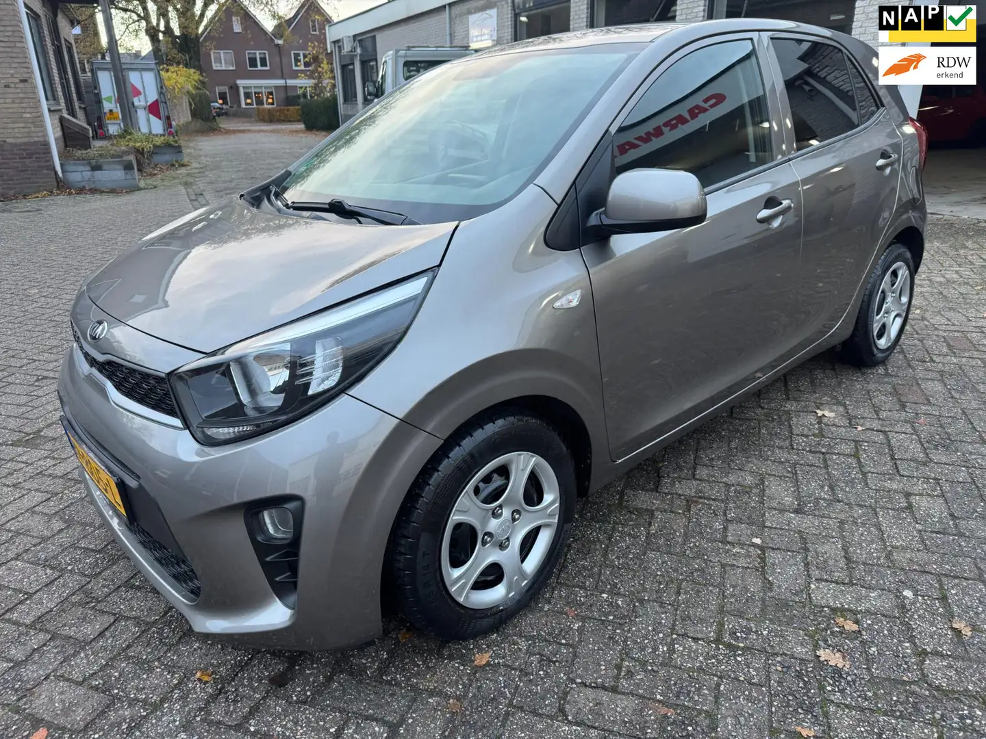 Kia Picanto 1.0 CVVT EconomyPlusLine AIRCO ORG 83131 KM NAP KL Grijs - 1