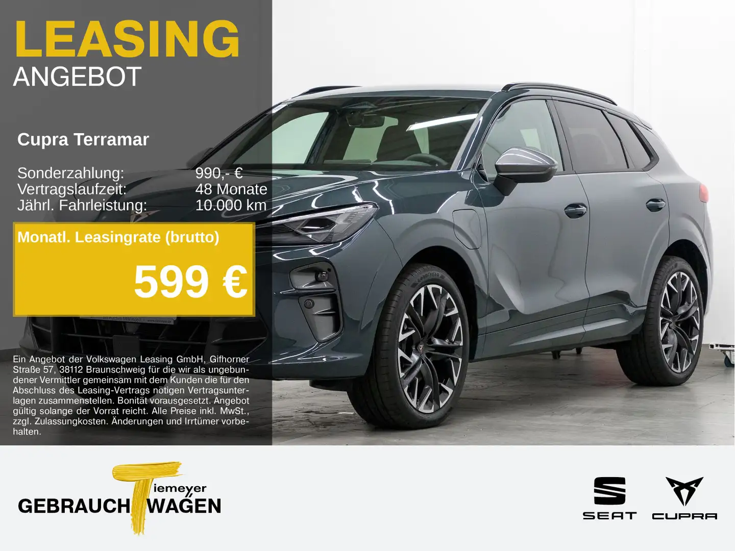 CUPRA Terramar 1.5 e-HYBRID DSG VZ REAR VIEW NAVI HuD Blau - 1