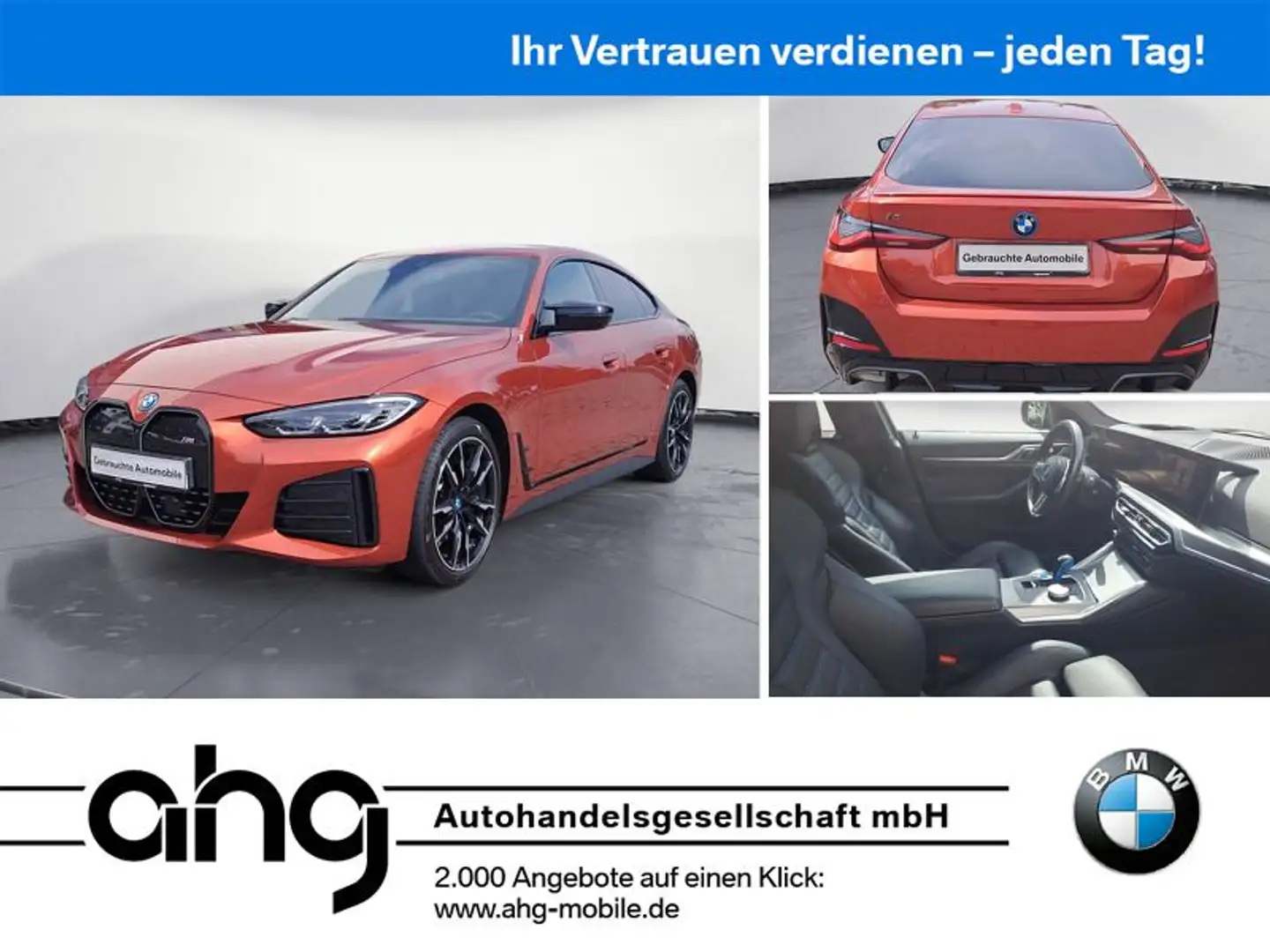 BMW i4 M50 M Sport Adaptives Fahrwerk M Sportsitze e Orange - 1