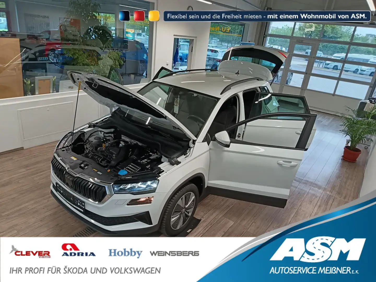 Skoda Karoq Style 1,5TSI DSG*AHK-VORBER*NAVI*LED*R-KAM Alb - 1