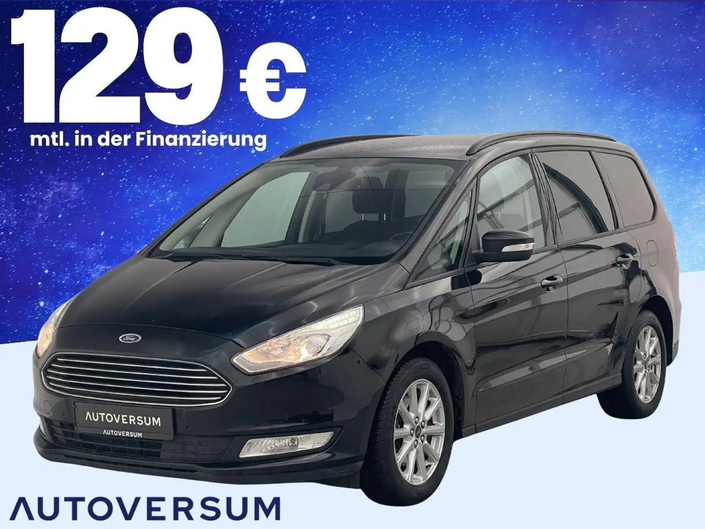 Ford Galaxy 2.0 TDCi Business 7 Sitzer AHK*KAM*TEMP Noir - 1