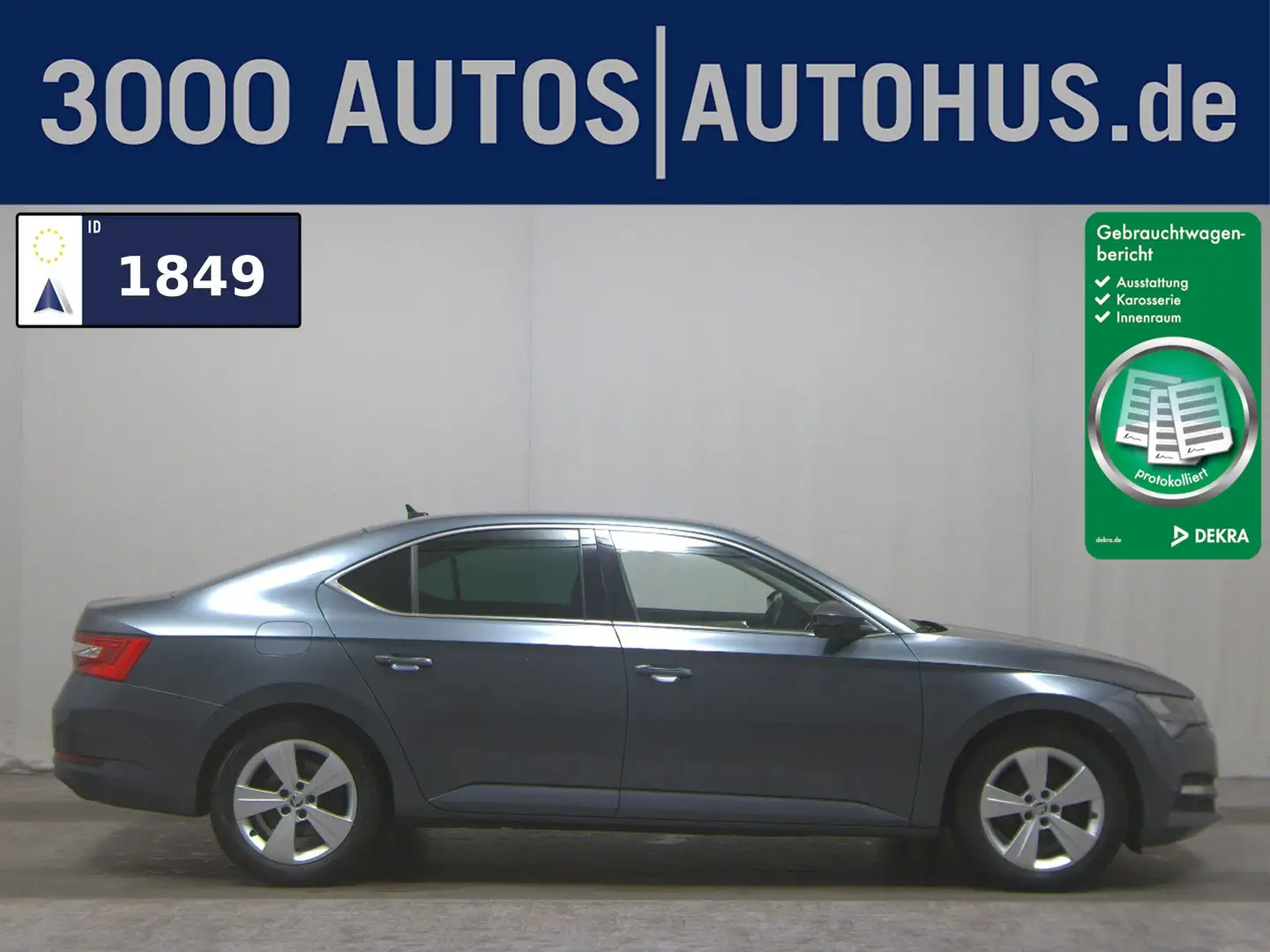 Skoda Superb 2.0 TDI Ambition Navi LED vc ACC RFK Shz Grau - 1