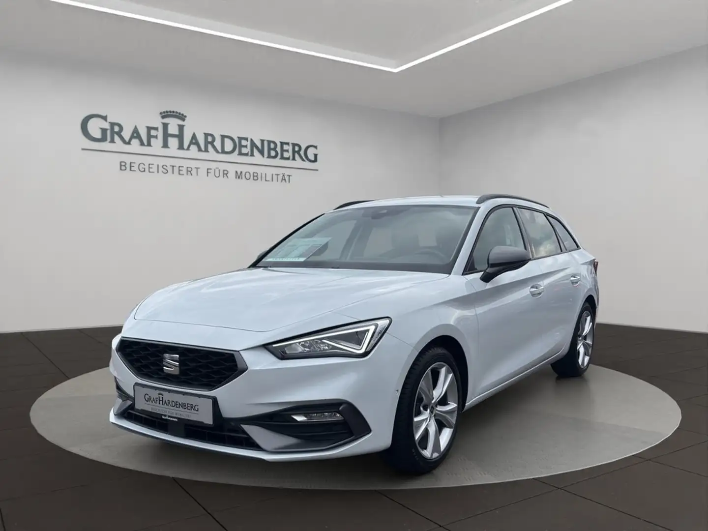 SEAT Leon Sportstourer 2.0 TDI DSG FR-Line ACC PDC Blanc - 1