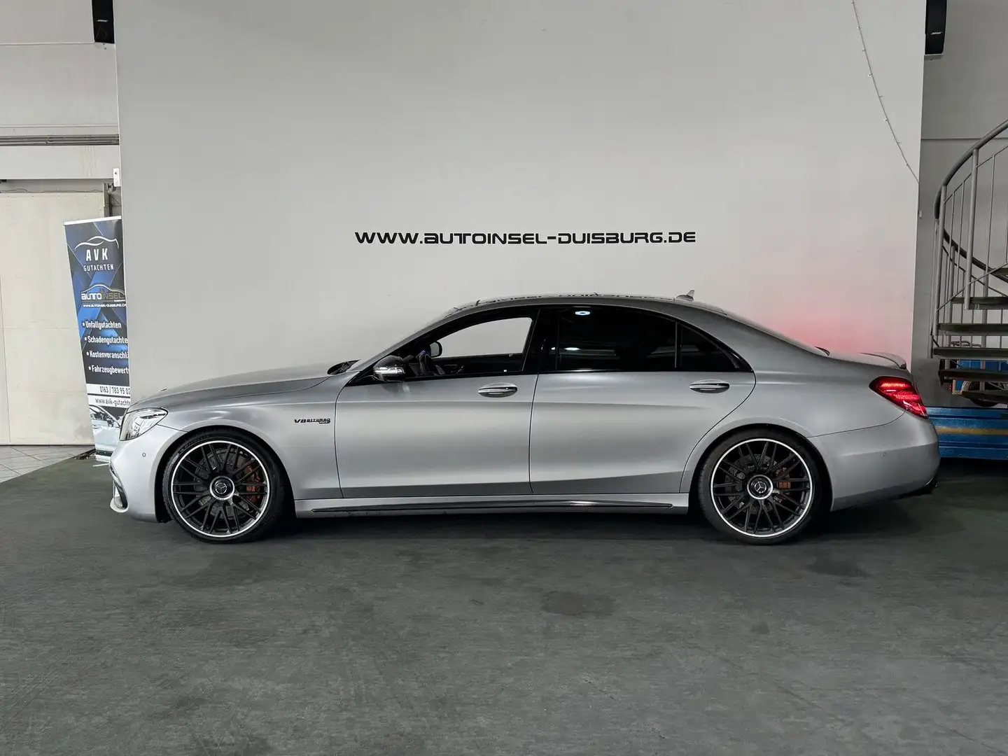 Mercedes-Benz S 63 AMG 4Matic+ L Pano Voll 360° Fond Entertain Сірий - 2