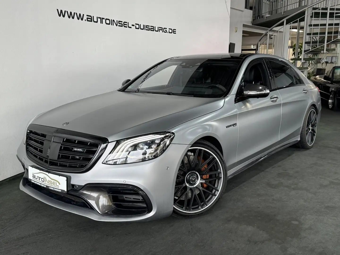 Mercedes-Benz S 63 AMG 4Matic+ L Pano Voll 360° Fond Entertain Сірий - 1
