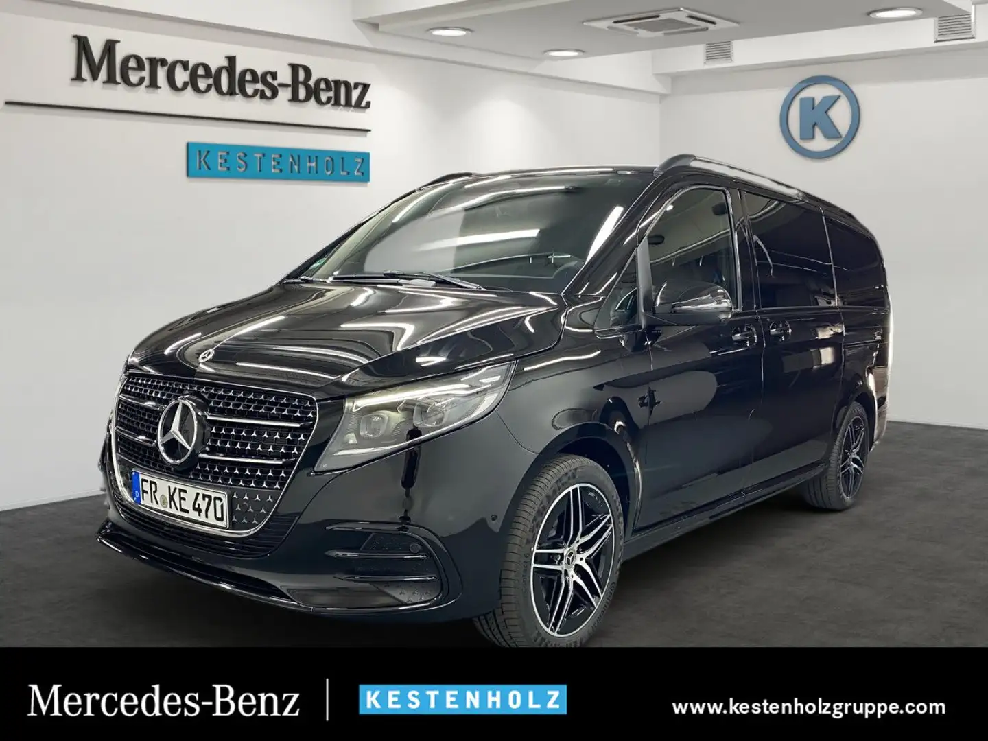 Mercedes-Benz V 300 d 4MATIC EXCLUSIVE Lang AMG+AHK+BURM+360° Schwarz - 1