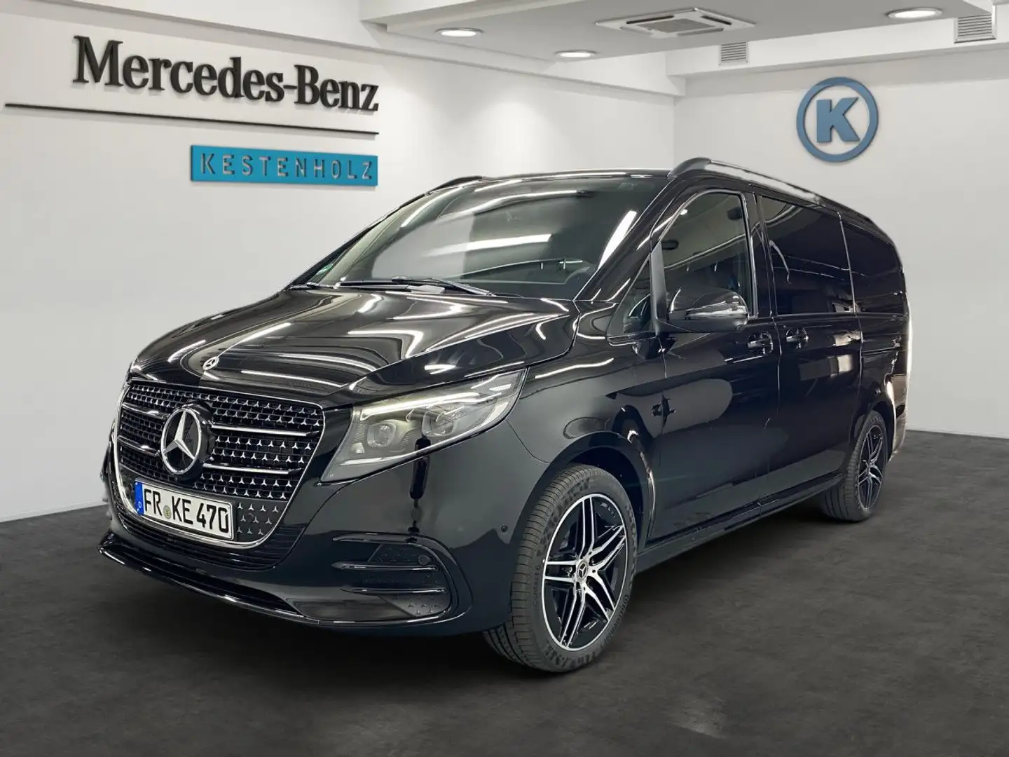 Mercedes-Benz V 300 d 4MATIC EXCLUSIVE Lang AMG+AHK+BURM+360° Schwarz - 2