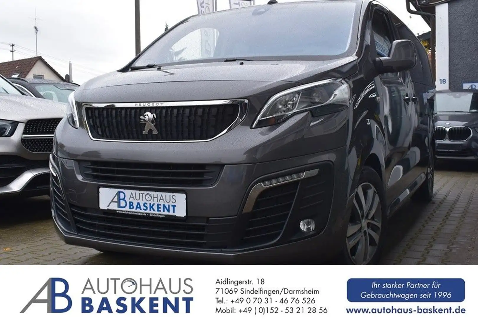 Peugeot Traveller Allure L3 7-SITZER*AHK*STAND-HZ*LEDER* Grau - 1