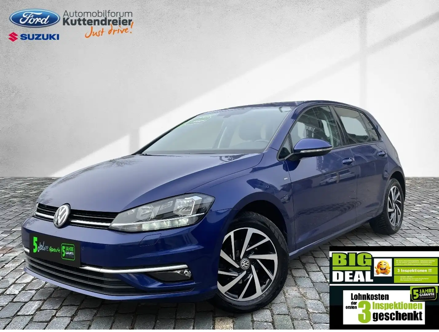 Volkswagen Golf VII 1.0 TSI BMT Join Navi+SHZ+Winterp.+LM Bleu - 2