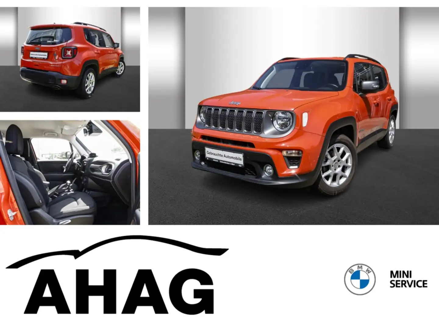 Jeep Renegade 1.0l T-GDI I3 Limited Front Tempom.aktiv Bluetooth Orange - 1