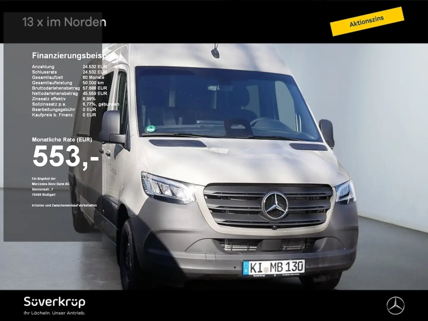Mercedes-Benz Sprinter 319 Kasten Aut. AHK/STANDH/DISTRO/TWA/SPU Grau - 1