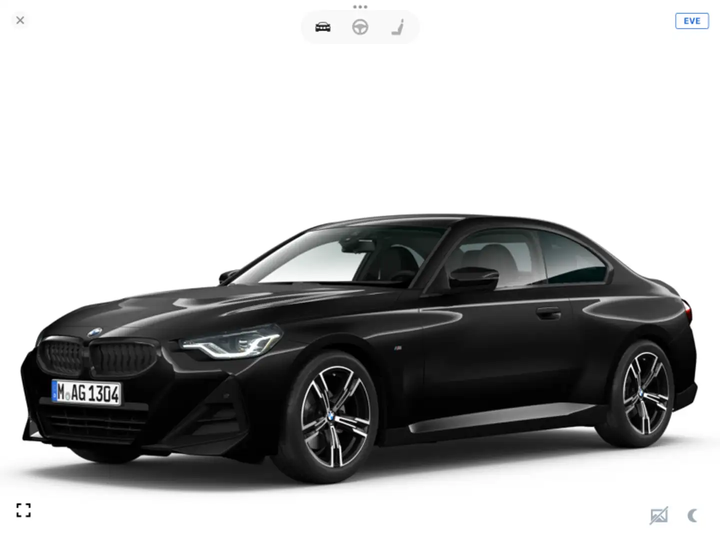 BMW 220 i Coupé Noir - 1