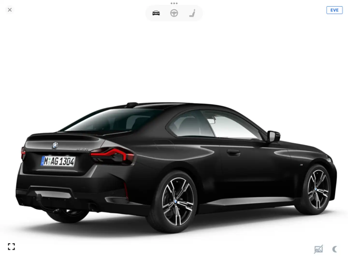 BMW 220 i Coupé Noir - 2