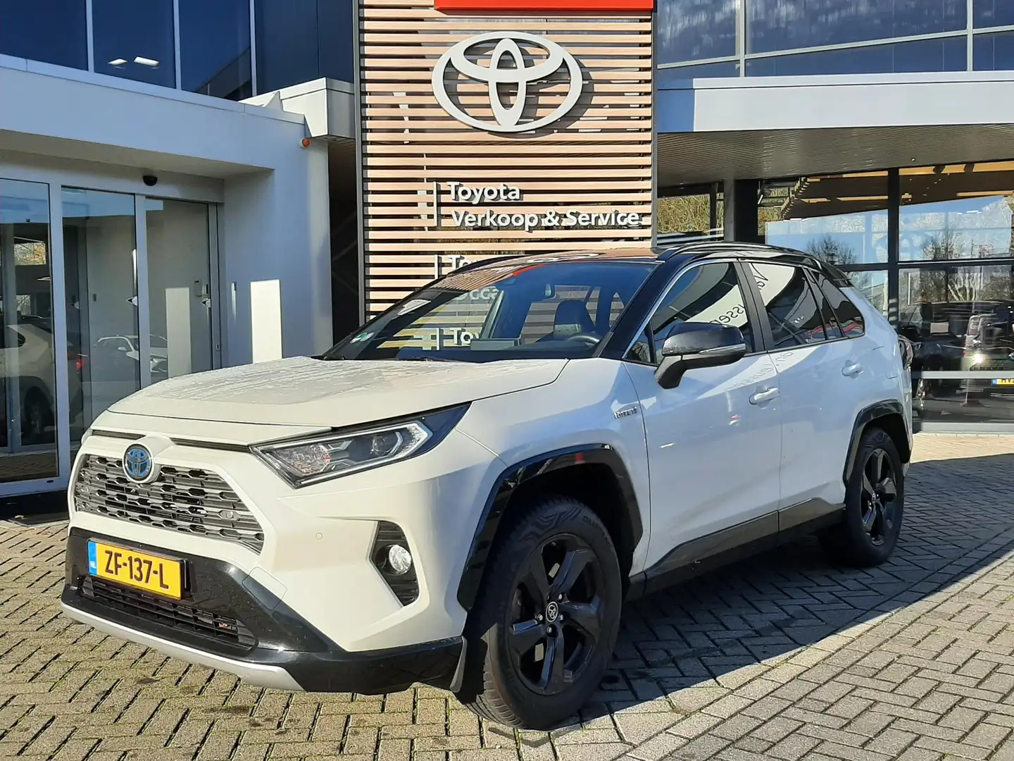 Toyota RAV 4 2.5 Hybrid AWD Bi-Tone ALL-SEASON STOELVERW NAVI P Weiß - 1