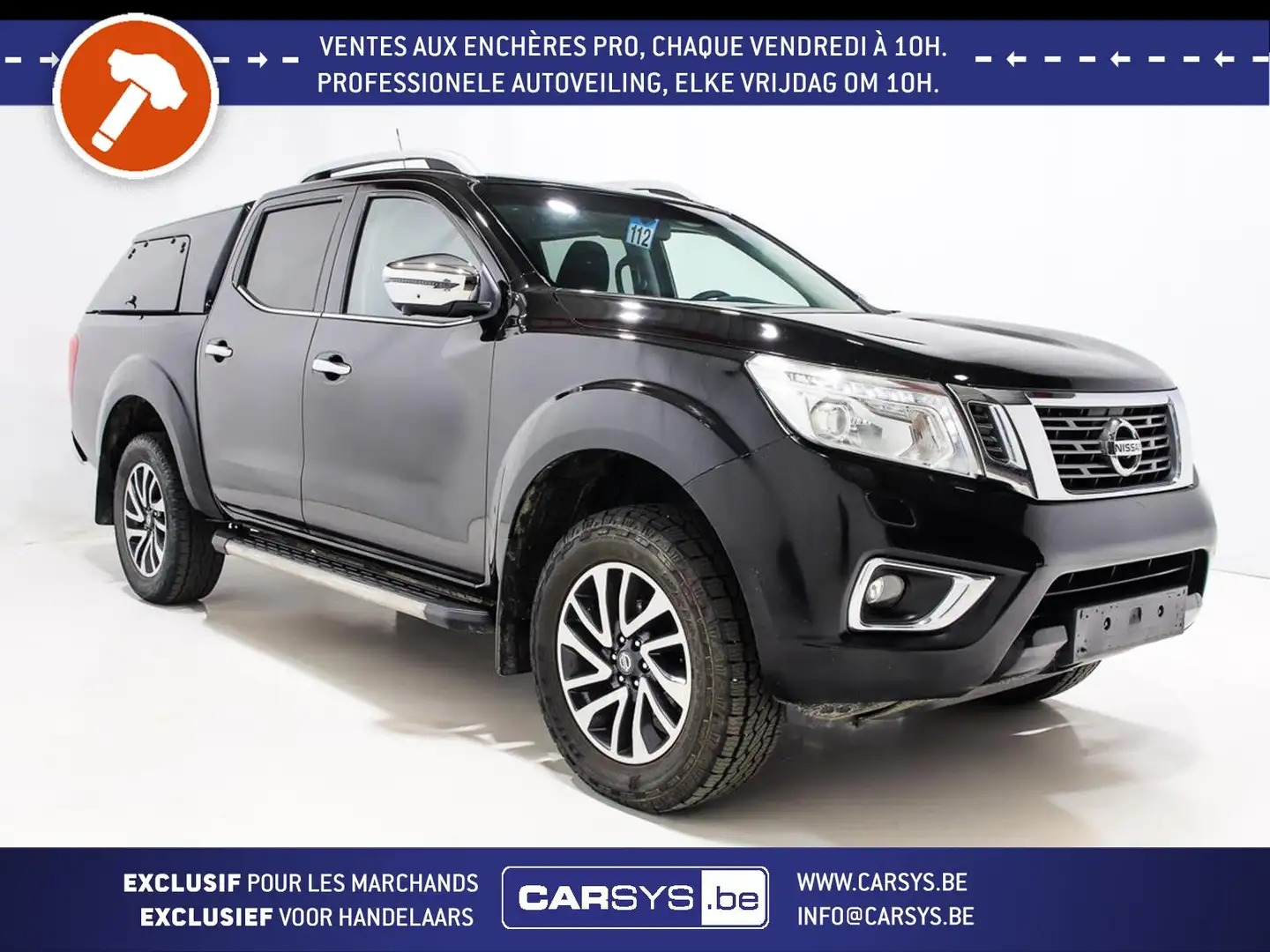 Nissan Navara 2.2 DCI 190 BVA - 4X4 - DB CAB GPS - CAM 360 - ... Zwart - 1