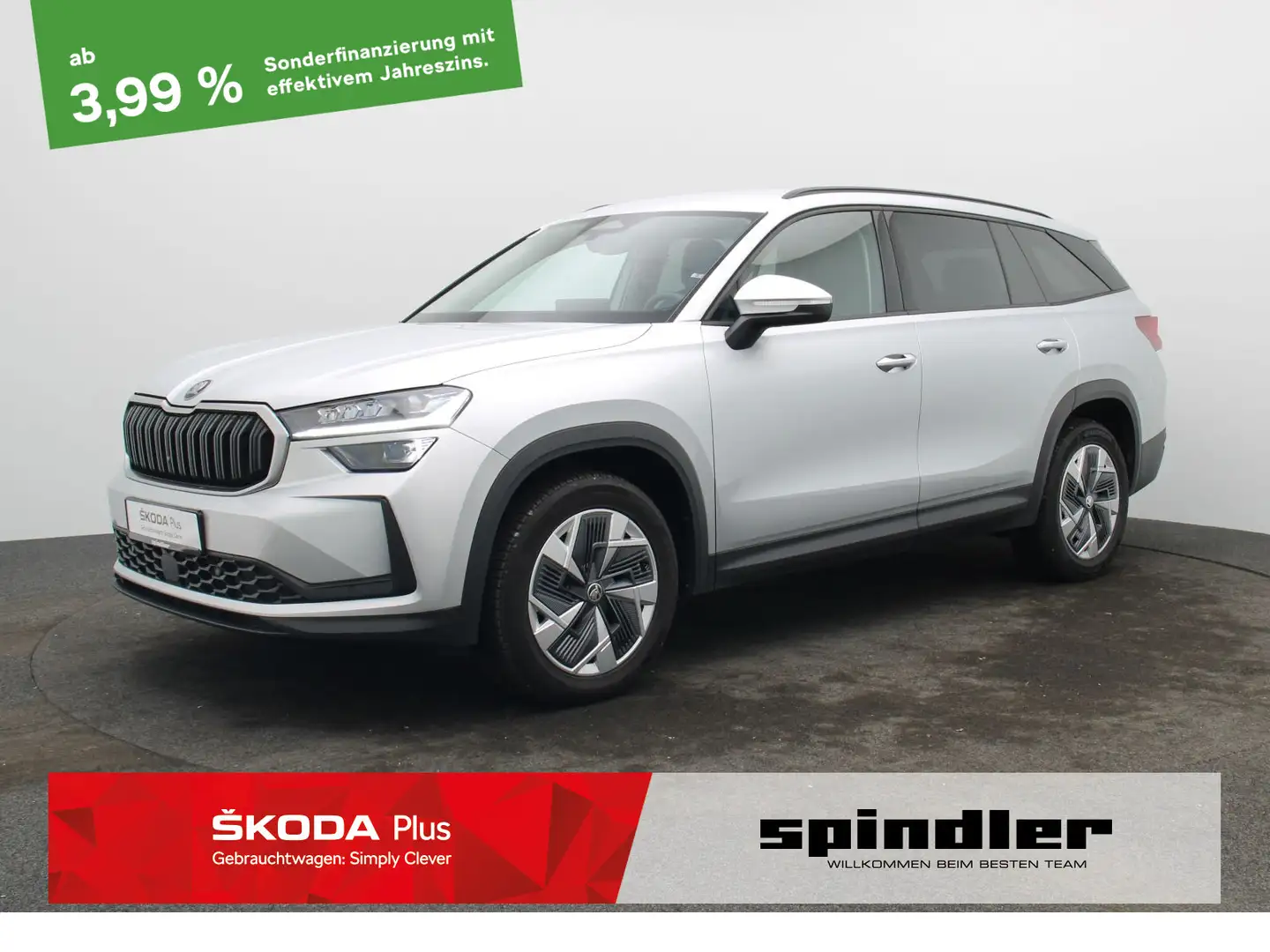 Skoda Kodiaq Selection 2.0 TDI DSG/Matrix LED, AHV,ACC Silber - 1