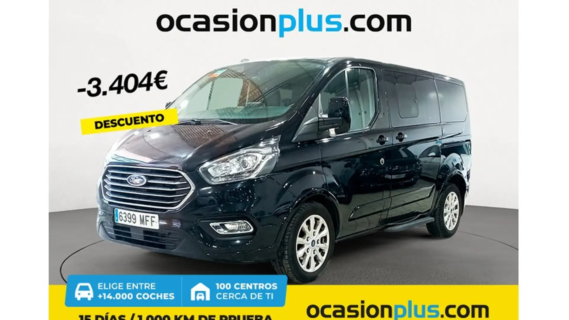 Ford Tourneo Custom 2.0 EcoBlue Hybrid Titanium 150 Negro - 1