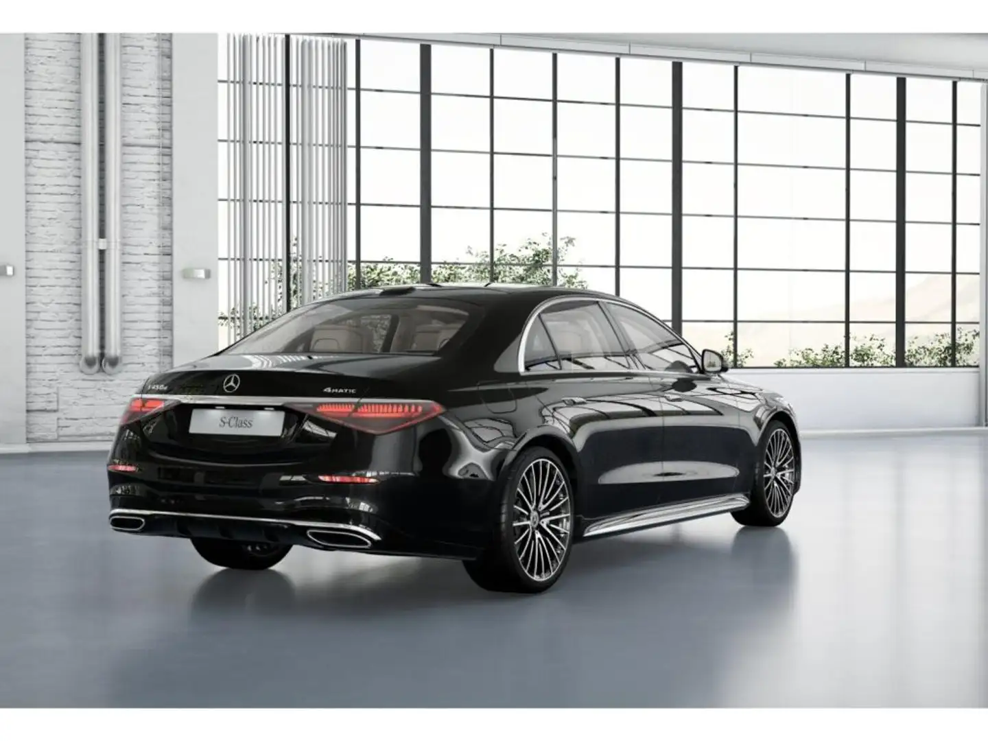 Mercedes-Benz S 450 d 4M L AMG-Sport/Pano/Burm/HA-Lenkung/TV Schwarz - 2