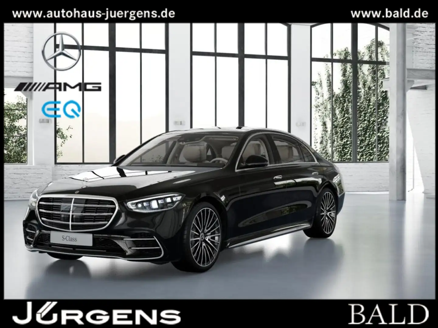 Mercedes-Benz S 450 d 4M L AMG-Sport/Pano/Burm/HA-Lenkung/TV Schwarz - 1