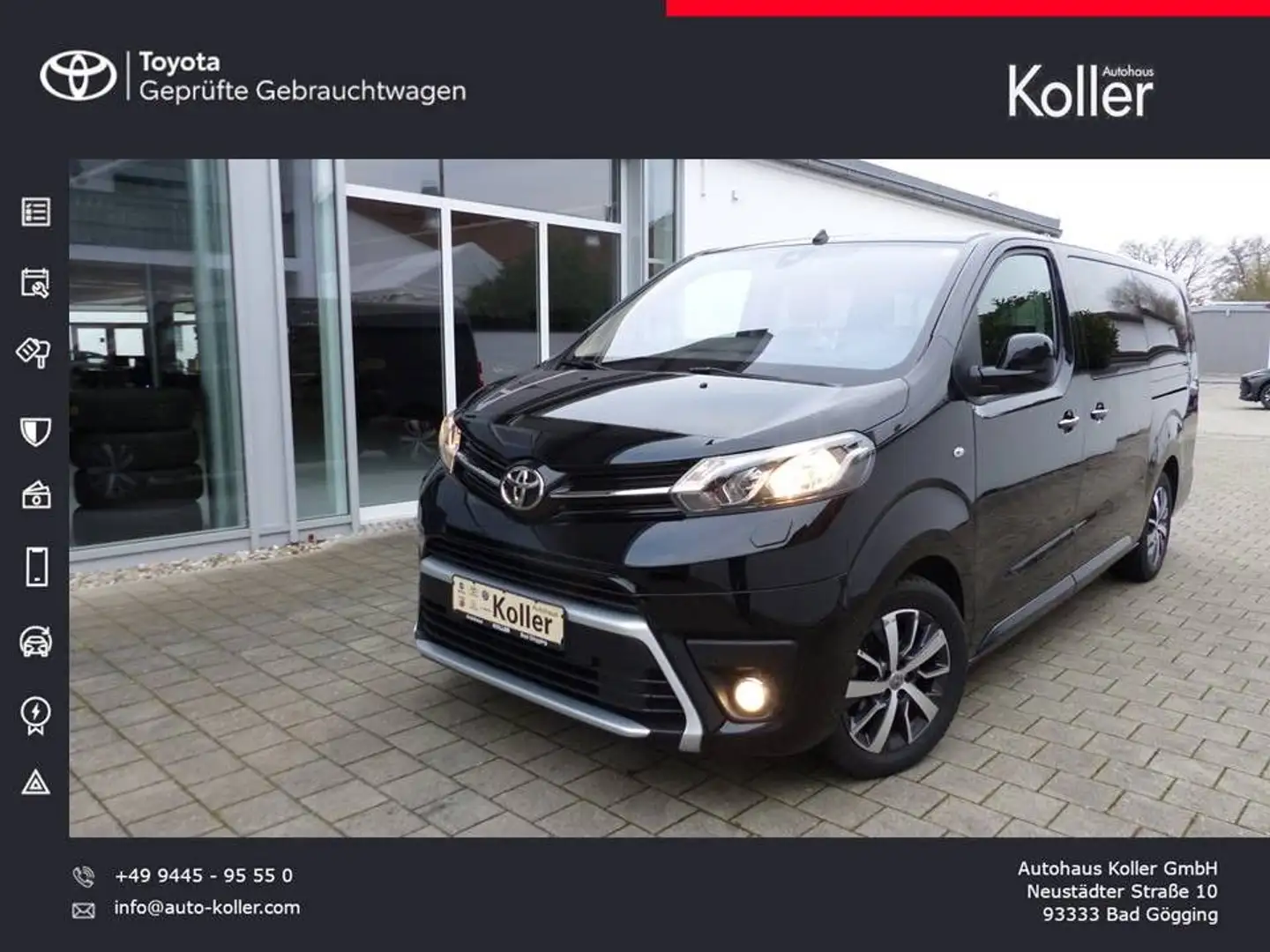 Toyota Proace Verso 2.0D Autom. L2 Comfort Navi 9-Sitze Schwarz - 1