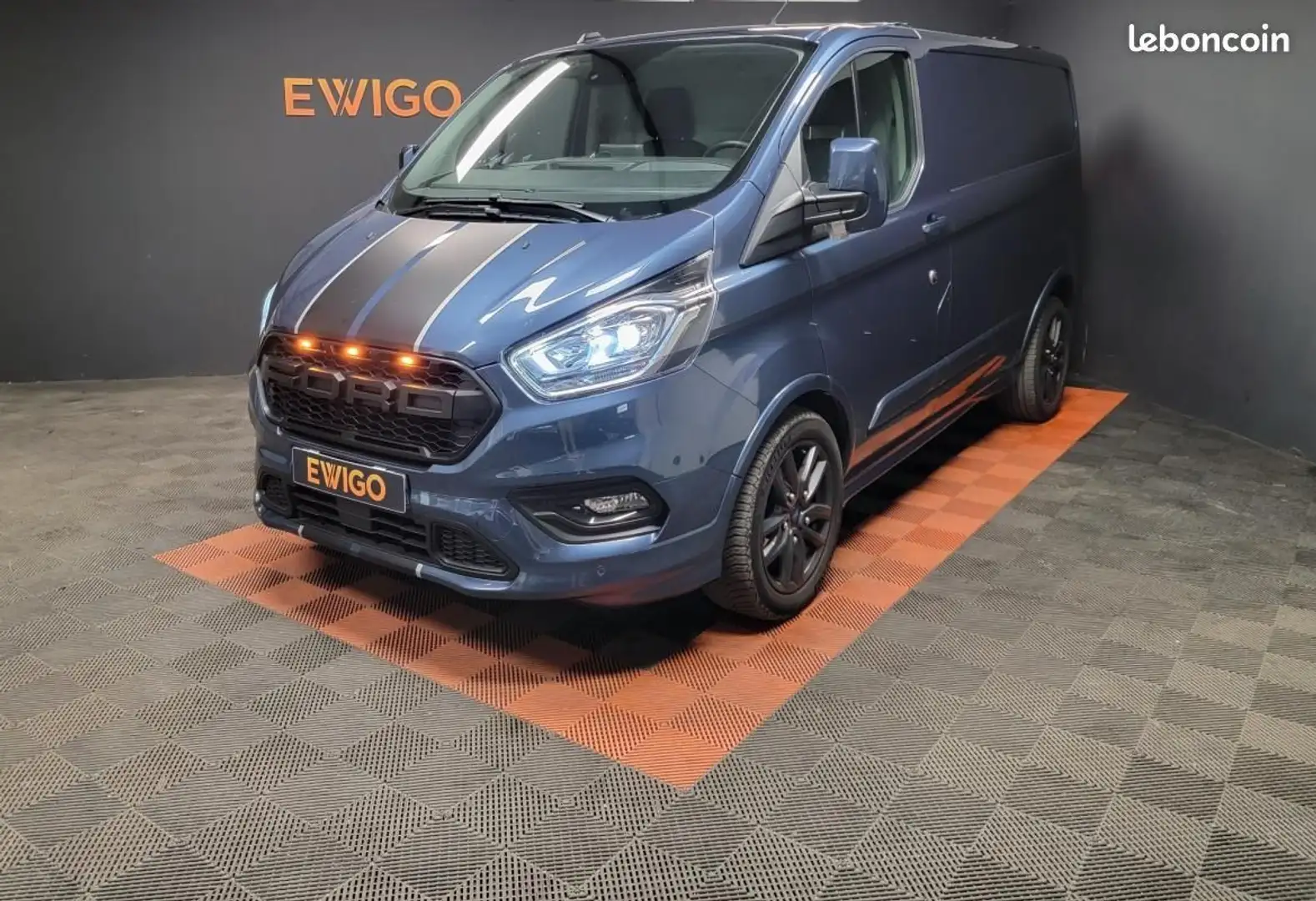 Ford Transit Custom Transit FOURGON 2.0 TDCI 170ch L1H1 SPORT BVA6 Blau - 1